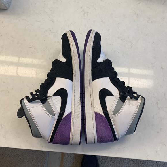 Air Jordan 1 mid top men’s size 11 purple/black - Picture 5 of 8